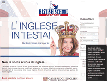 Tablet Screenshot of britishschoolcrotone.com